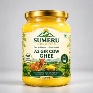 Sumeru Organics A2 Gir Cow Ghee 500 ml
