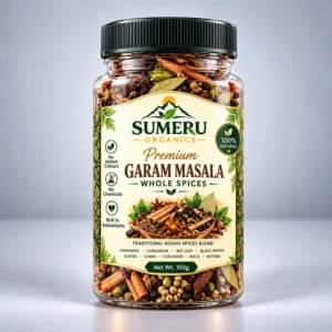 SUMERU ORGANICS Premium Garam Masala – Whole Spices – 100 g